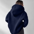 thumbnail image 4 of Qwertyu Quarter Zip Sweatshirt Women Half Zipper Workout Oversized Hoodies with Pocket Lightweight Y2K Pullover 2026 Clothes Navy S, 4 of 4