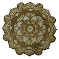 thumbnail image 1 of Henna Flower Raw Wood Coaster/Disc qty 1, 1 of 1