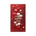 thumbnail image 2 of Fmbmuo Machine Washable Door Covers Decorative Red Heart-Shaped Balloon 71x35 Inch Valentine's Day Decoration, Soft Vintage Seasonal Home Decor Party Backdrop for Interior Doors, 2 of 5