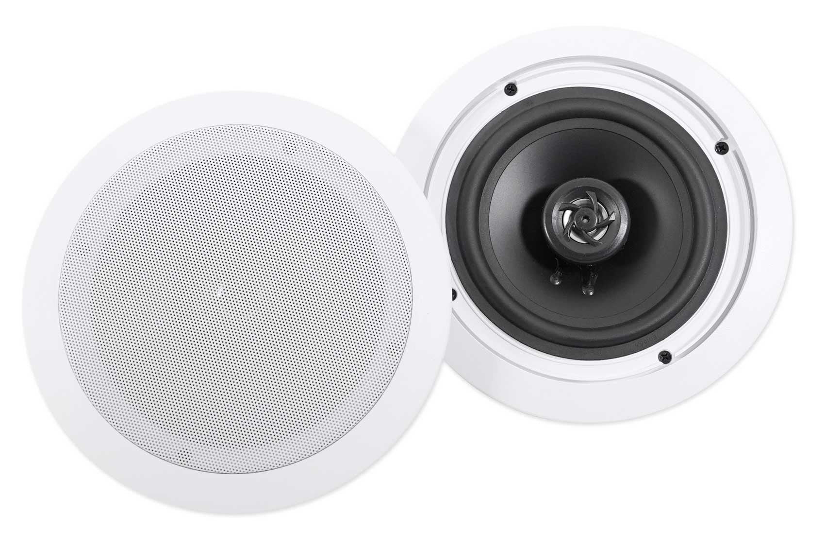 Rockville RPA60BT Home Theater Bluetooth Receiver+ (2) In-Ceiling Speakers+Sub