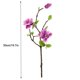 thumbnail image 2 of Ramo de flores de simulación de rama de flor artificial de 3 cabezas con hojas Decoración floral de oficina en casa, púrpura sidaley HA7281-01B, 2 of 6