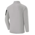 thumbnail image 4 of Donemore Men's Half-Zip Stand Collar Training Top with Zippered Pockets, Breathable Quick-Dry Fabric for Outdoor Running and Gym, Casual Long Sleeve Sportswear, 4 of 6
