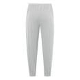 thumbnail image 5 of FINALGANG Mens Solid Color Casual Elastic Waist Beach Pants Loose Fit Comfortable Lightweight Sweatpants With Side Pocket For Daily Wear Gray XXXL, 5 of 5