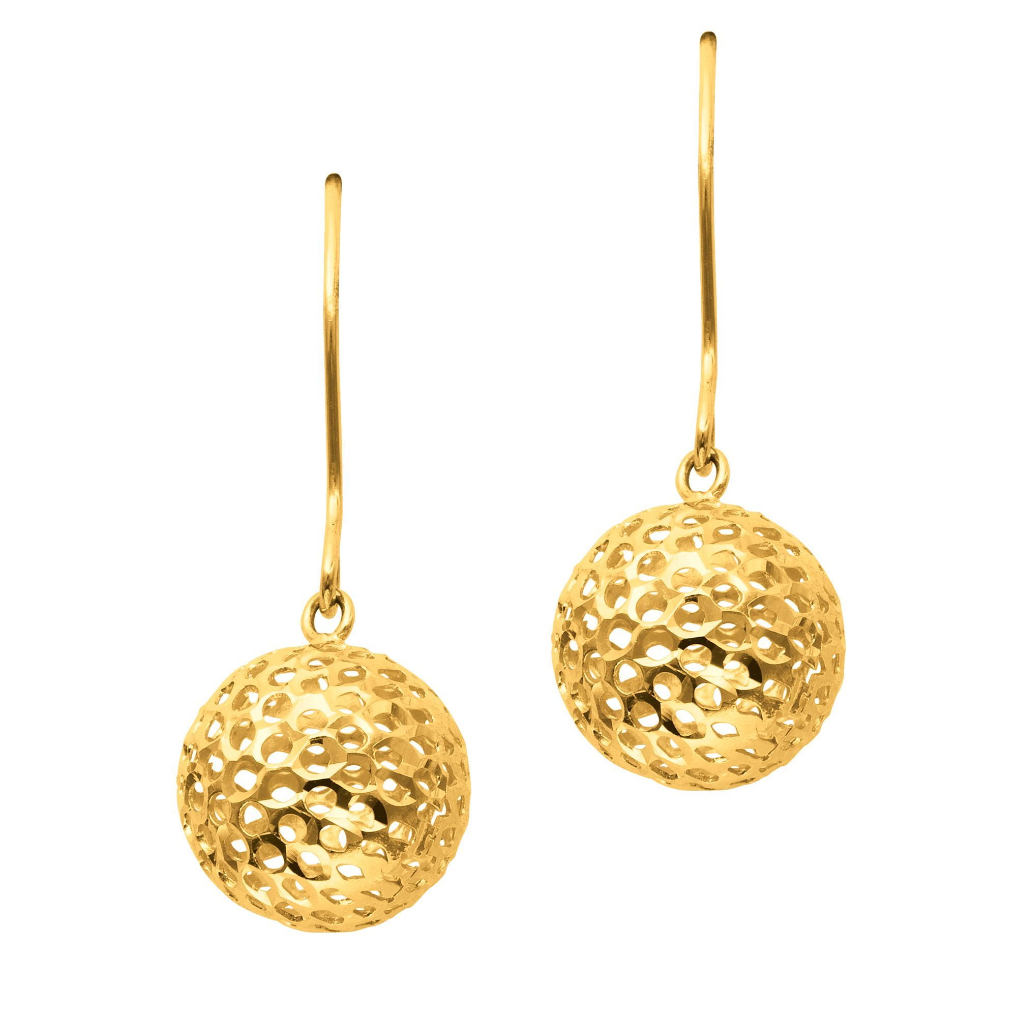 hanging ball earrings
