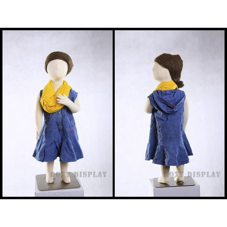 FreeLung Child Mannequin Adjustable Kids Toddler for Apparel Scarf Window  Shop Display 6-7 Years Old