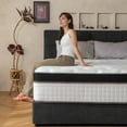 thumbnail image 6 of Queen Rose 10'' Full Size Mattress Hybrid Memory Foam Mattress, Medium Firm, Pressure Relief, Mattress in a Box, 6 of 13