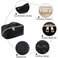 thumbnail image 2 of Bolsa de maquillaje de viaje de gran capacidad WEIHJMXG negra, 2 of 4