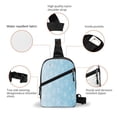 thumbnail image 2 of Lsque Snowflake Snowing Pattern Chest Package – Foldable Waterproof Chest Bag with Adjustable Shoulder Strap, Double Zipper Compartments & D-Buckle Design, 2 of 7