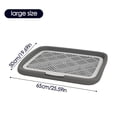 thumbnail image 4 of Large Anti-Splash Dog Toilet with Post, Flushable Flat Pet Potty, Household Removable Washable Tray Dog Litter Box for Small Medium Large Dogs M Yellow, 4 of 4