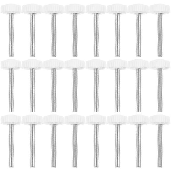 Raindrops Quick Installation Hand Knobs Screws Assorted Color 50pcs