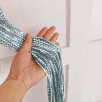 Rosnek Shiny Divider Sheer Curtain Valance Tassel Multi Color Line Curtains Window Door Divider Drape Living Room Home Decor Beaded Fringe