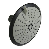 Kingston Brass KX250 Shower Scape 5" Round 5-Function ABS Shower Head, Matte Black