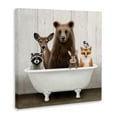 thumbnail image 2 of Woodland Creatures Antique Bathtub Canvas Art, 36 x 36, Made In USA, 2 of 6