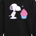 thumbnail image 3 of Peanuts - Snoopy Heart Cupcake - Youth Long Sleeve Tee, 3 of 6