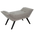 thumbnail image 2 of Ferris Granite Tufted Fabric Ottoman/Bench, 2 of 6