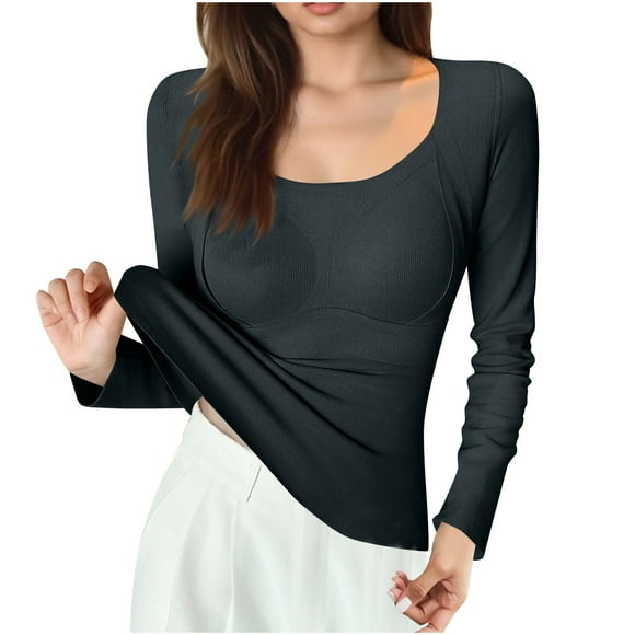 Women's Long Sleeve Shirts Womens Tops Long Sleeve Womens Tops Casual Fitted Long Sleeve Shirt Women Long Sleeve Womens Long Sleeve T Shirts for Women