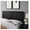 Black, variant on MOD-6221-WAL Archie Full Wood Headboard, Walnut