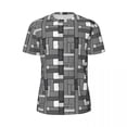 thumbnail image 5 of Black And White Geo Print Sports T Shirt Summer Geomatric Patchwork T-Shirts Hippie Tee Sh, 5 of 5