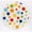 White, variant on Andreas TR-159 Green/Pink Dots Silicone Trivet - Pack of 3