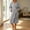 Gray, variant on MGDXOX Women Cable Knit Fuzzy Hooded Bath Robe, Soft Fluffy Mid Length Loungewear Robe with Pockets & Self Tie Belt, Cozy Warm Sleep Robe for Shower Spa All Seasons Pink L