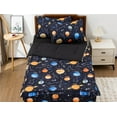 thumbnail image 4 of NTBED 3-Piece Kids Comforter Set - Zipper Bedding for Boys, Twin - Outer Space Galaxy Theme, 4 of 7