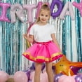 thumbnail image 2 of Akiihool Toddler Skirt Layered Tulle Tutu Skirt for Girls Ballet Dressing Up Kid Tutu Skirt(Hot Pink,9-11 Years), 2 of 5