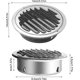 thumbnail image 2 of Round stainless steel ventilation grille 100 mm metal ventilation grille Weather protection grille with insect-proof ventilation grille Ventilation gr, 2 of 5