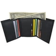 thumbnail image 5 of Trifold Mens Leather Wallet W/2 Outside ID Windows 3655, 5 of 27