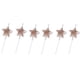 thumbnail image 3 of Velas de cumpleaños con forma de estrella, 6 uds., decoraciones para decoración de tartas, velas de cumpleaños, velas metálicas para pasteles para niños, cumpleaños, bodas Ormromra LKX-1229-1, 3 of 8