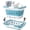 Collapsible-blue, variant on Mesh Shower Bag, Quick-Dry Shower Caddy with Zipper & 2 Pockets. Portable Toiletry Bag for Bathroom, Gym, Travel, Camp, Beach, Dorm & College Essentials (Black)