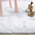 thumbnail image 6 of YJ.GWL Soft Area Rugs Fluffy Shaggy Plush Rug Carpet for Living Room Bedroom Nursery Playroom Home Decor,6'x9',White, 6 of 7