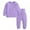 Purple, variant on Krdevn Toddler Kids Baby Boy Girl Clothes Unisex Solid Sweatsuit Long Sleeve Warm Pullover Tops Hight Waist Pants Set Fall Winter Pajamas Outfits,Kids Clothing,6-9 Months