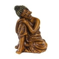thumbnail image 2 of Estatuilla de Buda perfecl Estatua de Buda de resina Estilo Vintage 7.5x7x10.3cm, 2 of 8