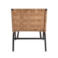 thumbnail image 5 of Comfort Pointe Cavett Woven Brown Leather Metal Frame Accent Chair, 5 of 8