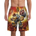 thumbnail image 1 of Super Bowser Men's Beach Pant Quick Dry Beach Shorts Swim Trunks Board Shorts Pants, 1 of 9