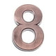 thumbnail image 2 of Números de casa modernos, números de buzón del 0 al 9, autoadhesivos, números de metal para dirección de casa, letreros exteriores o interiores, fácil instalación., 2 of 7