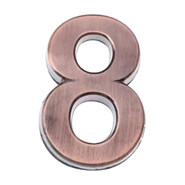 SDNall House Numbers for Outside, Address Numbers for Houses, House Numbers for Outside Modern, Modern House Numbers - Mailbox Numbers 0-9, Self-adhesive Metal Address Numbers for Easy Installation