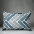 thumbnail image 3 of Creative Products Blue Modern Geo Rectangles 14x20 Indoor / Outdoor Pillow, 3 of 3