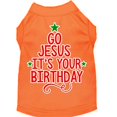 thumbnail image 1 of Go Jesus Screen Print Dog Shirt Orange Xxl (18), 1 of 1