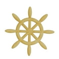 thumbnail image 1 of Package of 1, Medium 8" X 8" X 1/8" Baltic Birch Plywood Ships Wheel Wood Cutout For Nautical Themed Party, Made in USA, 1 of 1