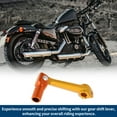 thumbnail image 5 of Folding Motorcycle Gear Shifter Lever for Bosuer M5 Aluminum Alloy Pedal Shift Lever Arm Gold Tone Orange, 5 of 6