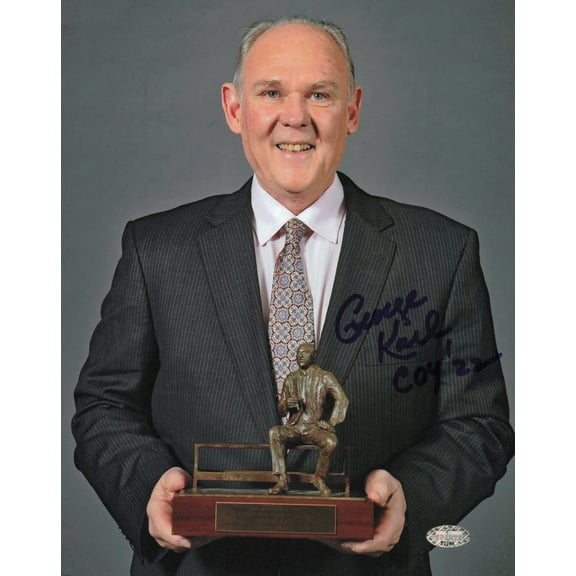 George Karl Autographed 8x10 Photo Seattle Supersonics MCS Holo #87294