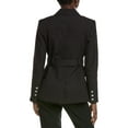 thumbnail image 2 of Toccin womens  Charlie Safari Belted Blazer, 2, Black, 2 of 3