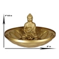 thumbnail image 2 of Ebros Feng Shui Golden Meditating Buddha Zen Dish With Pebbles, 2 of 8