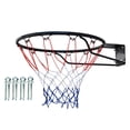 thumbnail image 4 of Colaxi Basketball Rim Goal Replacement Standard 17.7'' Backboard Rims with Net, Wall Mounted Basketball Hoop for Indoor Outdoor Game Solid Circle, 4 of 8
