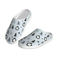 thumbnail image 2 of KLL penguin tree star Pattern Adult Unisex Cozy Slippers,Fuzzy Slip-on Slippers TPR Sole Slippers Comfort Plush Home Footwear for Indoor & Outdoor-35/36, 2 of 7