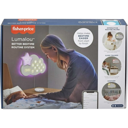 Fisher-Price Lumalou Better Bedtime Routine System Sound Machine for Ages 0-8 Years, Multicolor