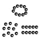 thumbnail image 1 of 30 Piezas De Plástico Negro Cable De Choque Elástico Cuerda Toggle Ball End Stop Stopper, 1 of 6
