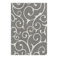 thumbnail image 3 of Unique Loom Decatur Collection Area Rug - Scroll (5' x 7' Rectangle Dark Gray/Ivory), 3 of 7