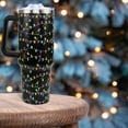 thumbnail image 6 of Christmas Tumbler 40oz Black Xmas Tumbler Cup with Lid and Straw Stainless Steel Insulated Coffee Mug Christmas Gifts for Women Men, 6 of 6